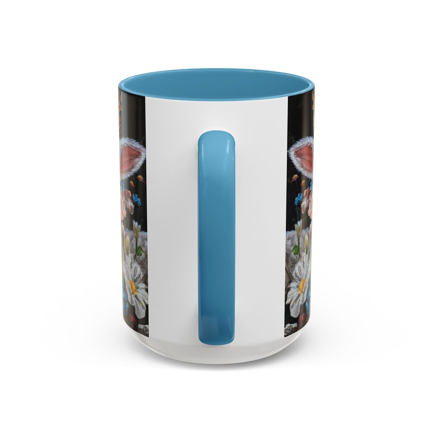 One Step at a Time Floral Lamb Accent Coffee Mug — Cute Farm Animal Ceramic Cup (11/15 oz)