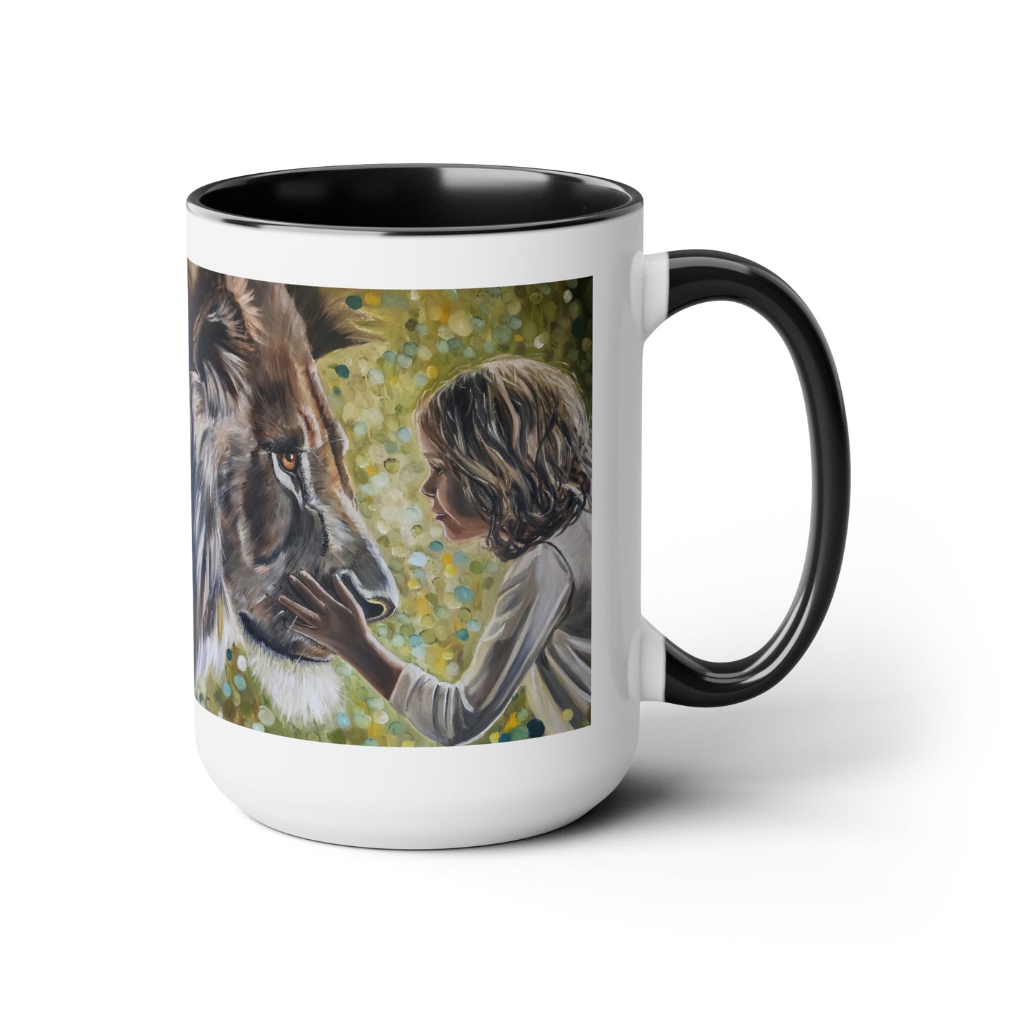 To Look into Your Eyes Two-Tone Coffee Mugs, 15oz
