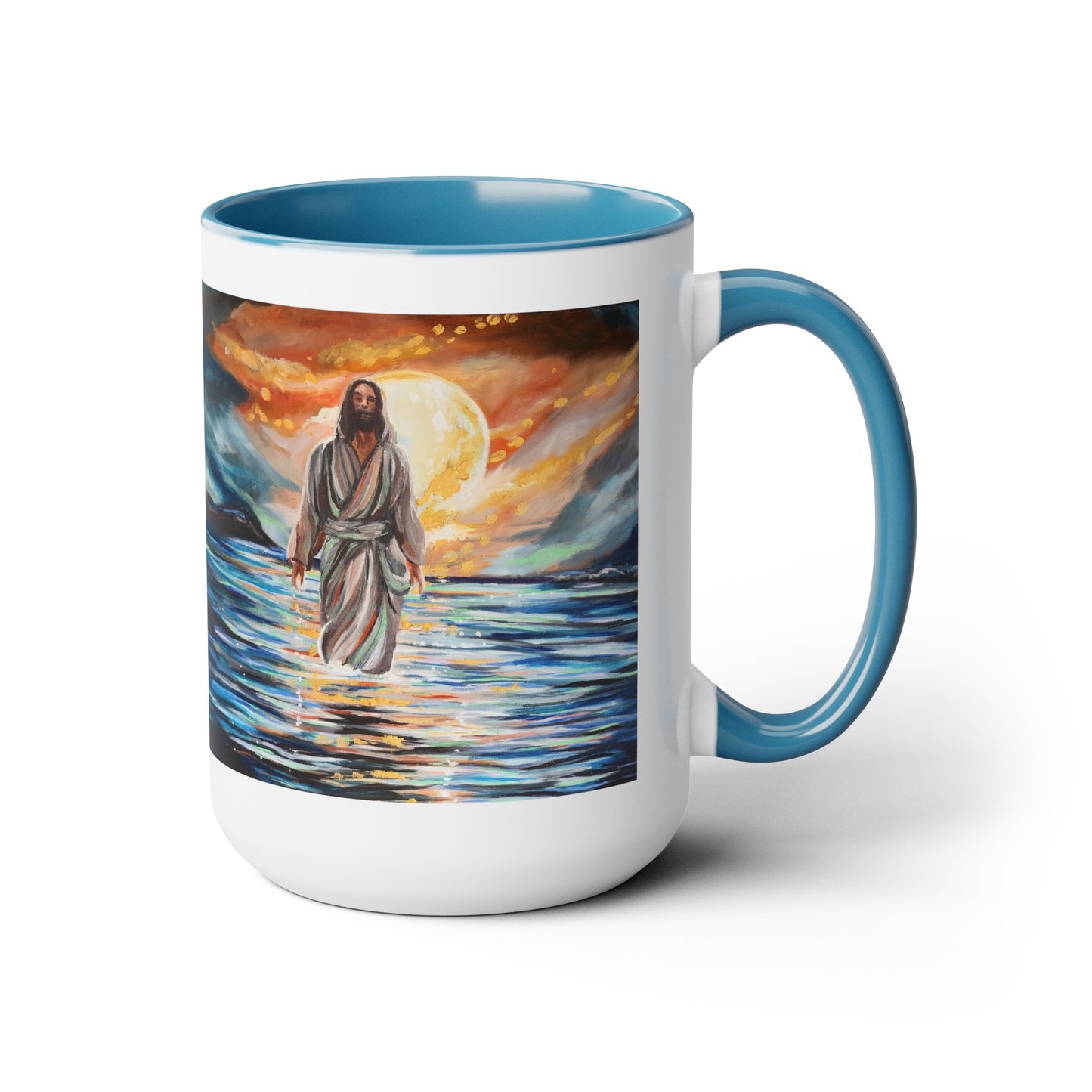Night Watch Two-Tone Coffee Mugs, 15oz