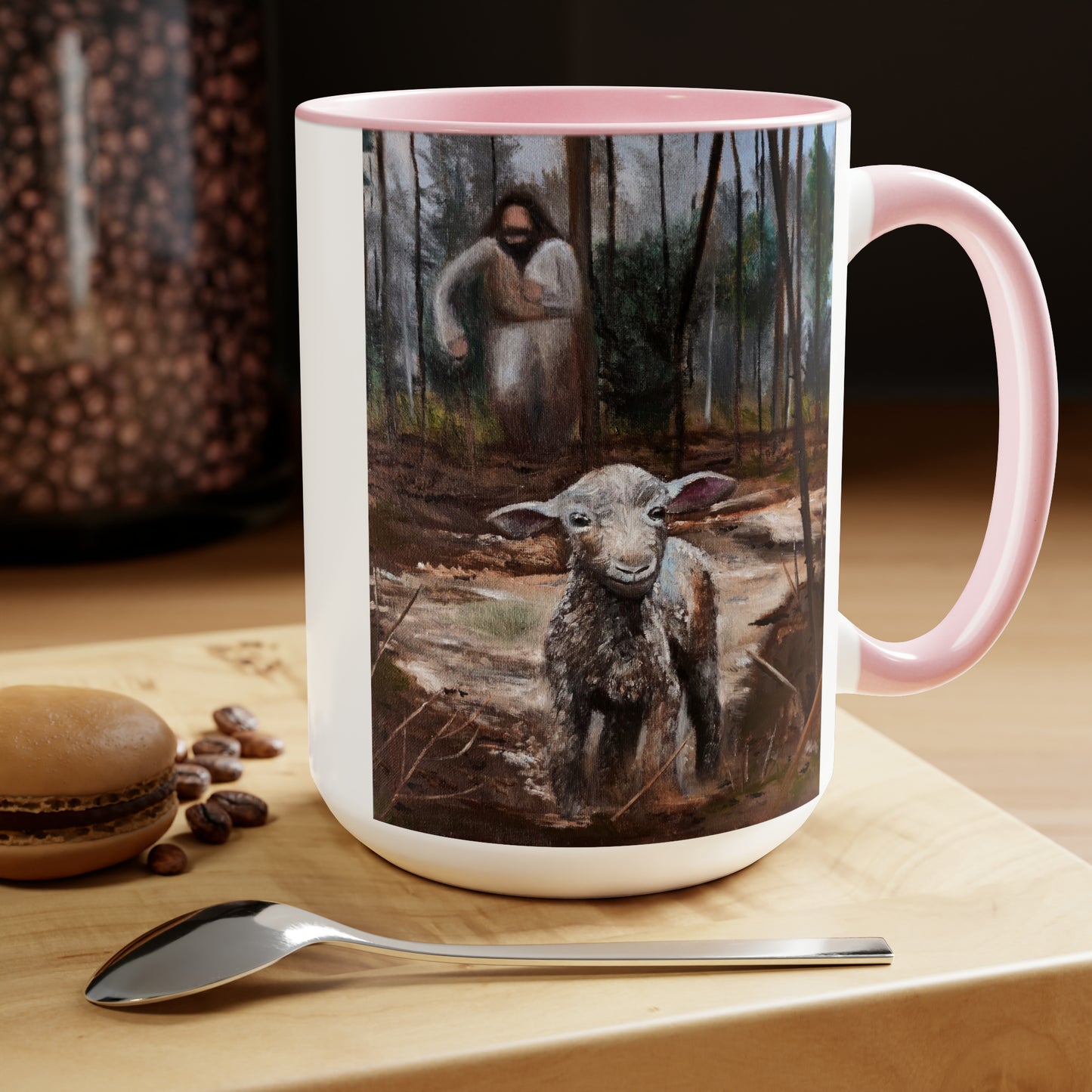 Coming After Me Two-Tone Coffee Mugs, 15oz