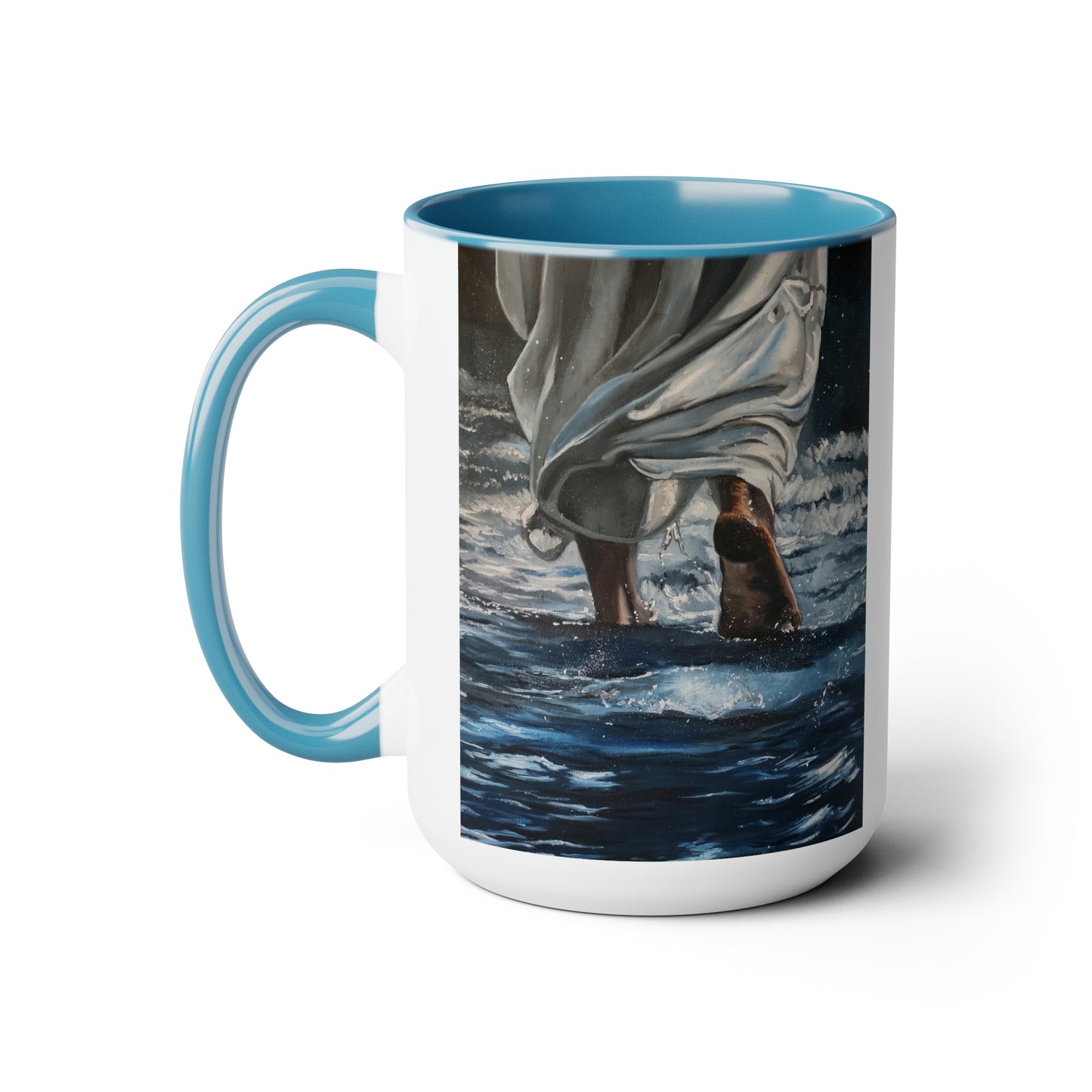 Walking On Two-Tone Coffee Mugs, 15oz