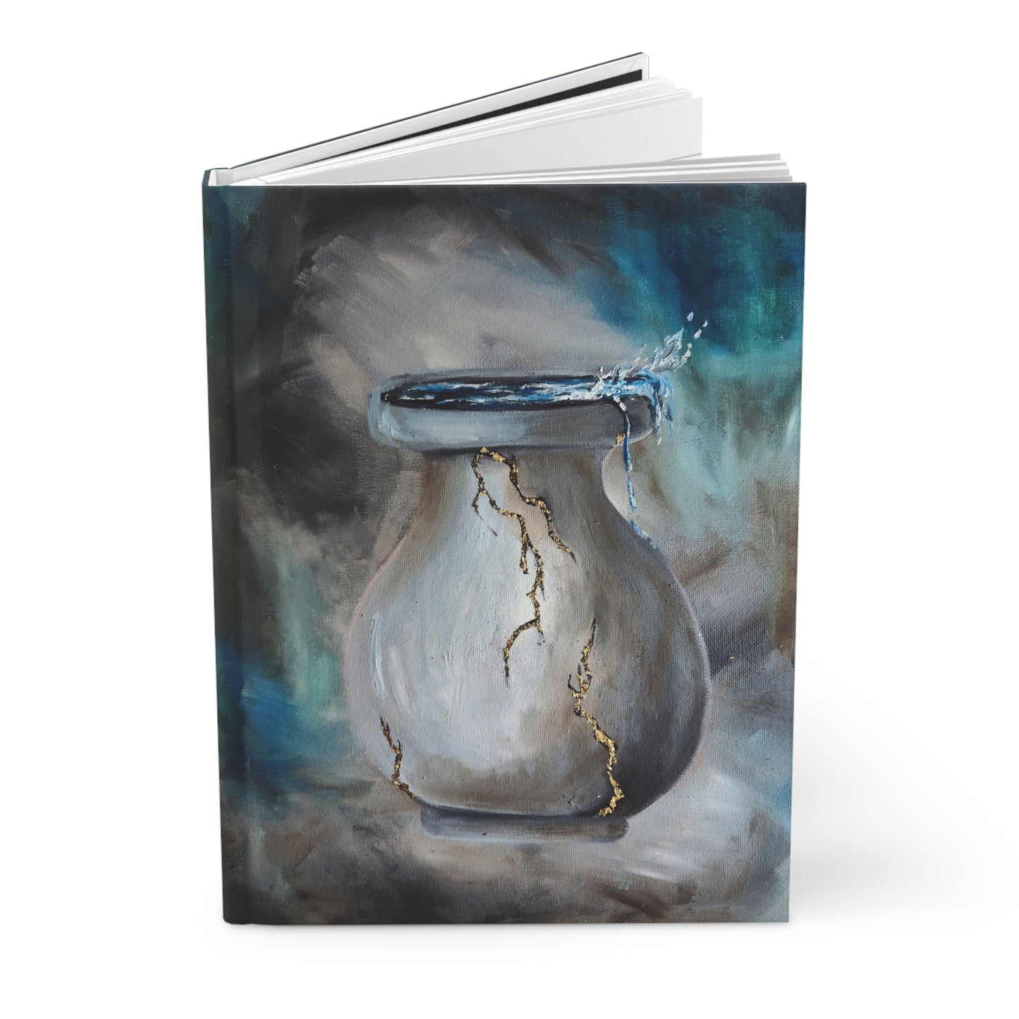Glory Filled Elegant Hardcover Journal - Artistic Pottery Design for Creative Minds