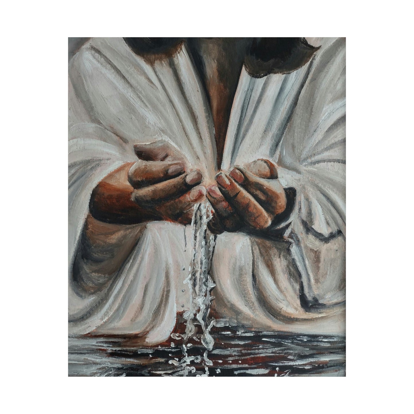 In His Hands Matte Vertical Posters