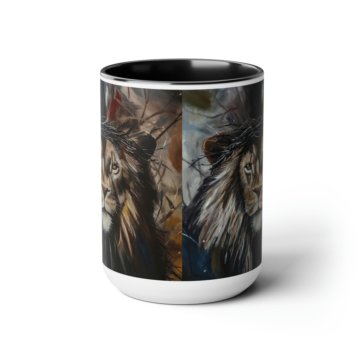 Mediator Two-Tone Coffee Mugs, 15oz