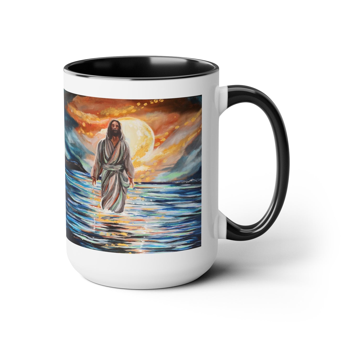 Night Watch Two-Tone Coffee Mugs, 15oz