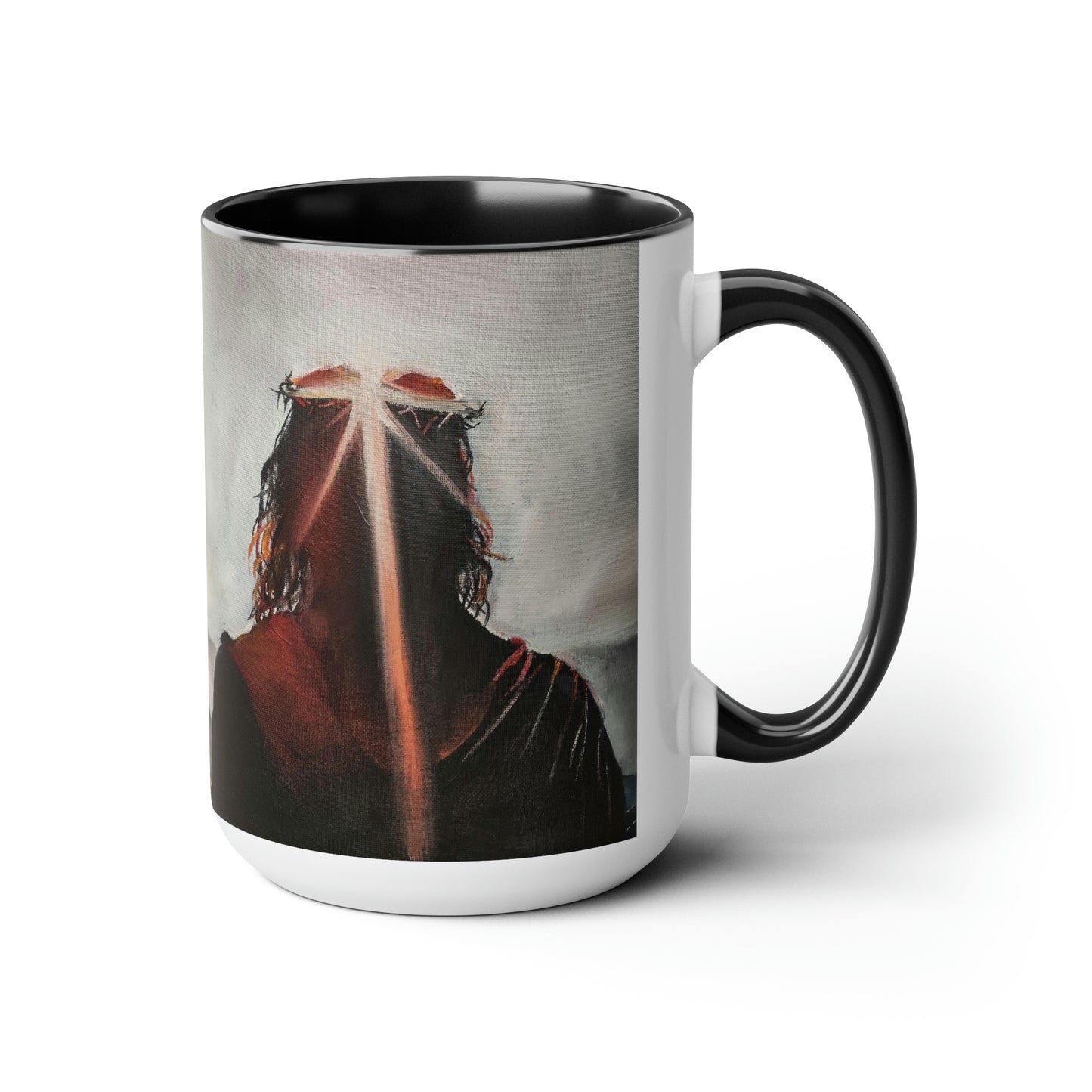 Contemplating Two-Tone Coffee Mugs, 15oz