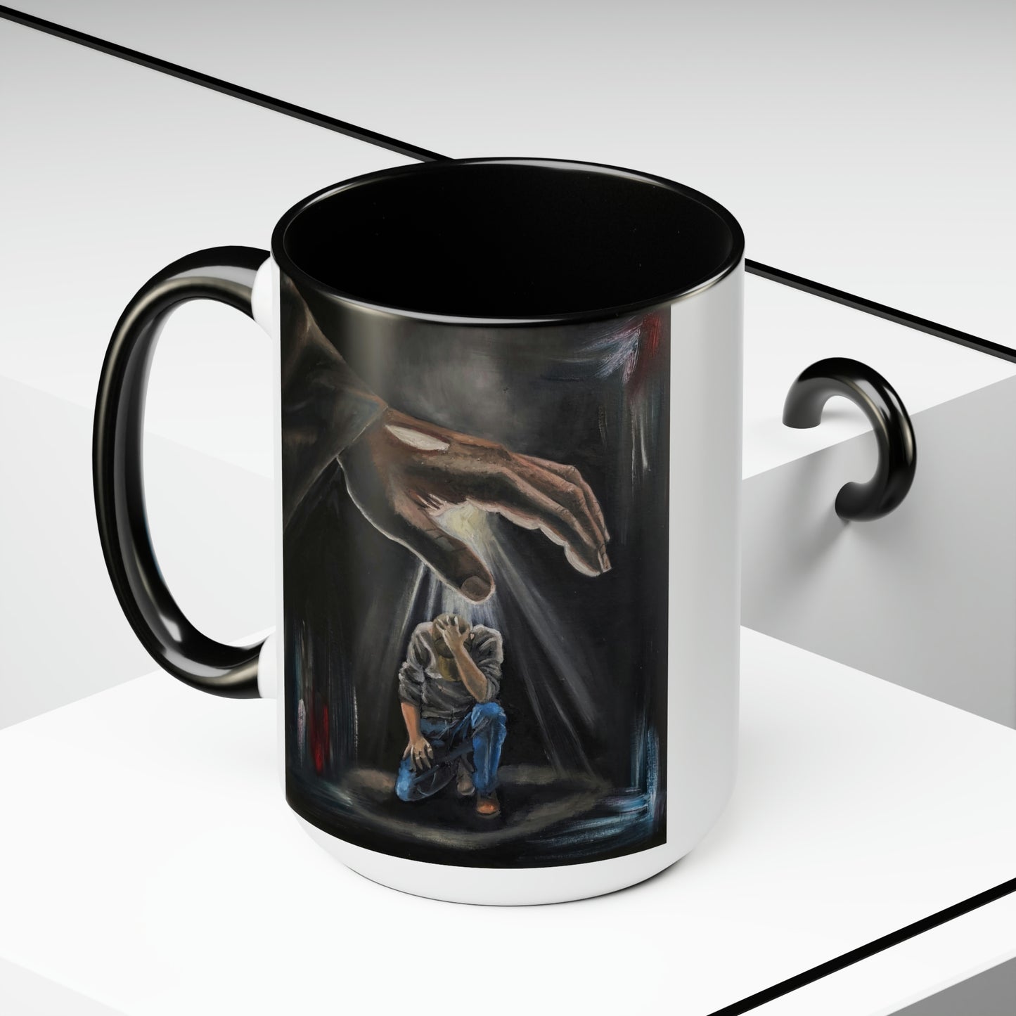 Covering I Two-Tone Coffee Mugs, 15oz