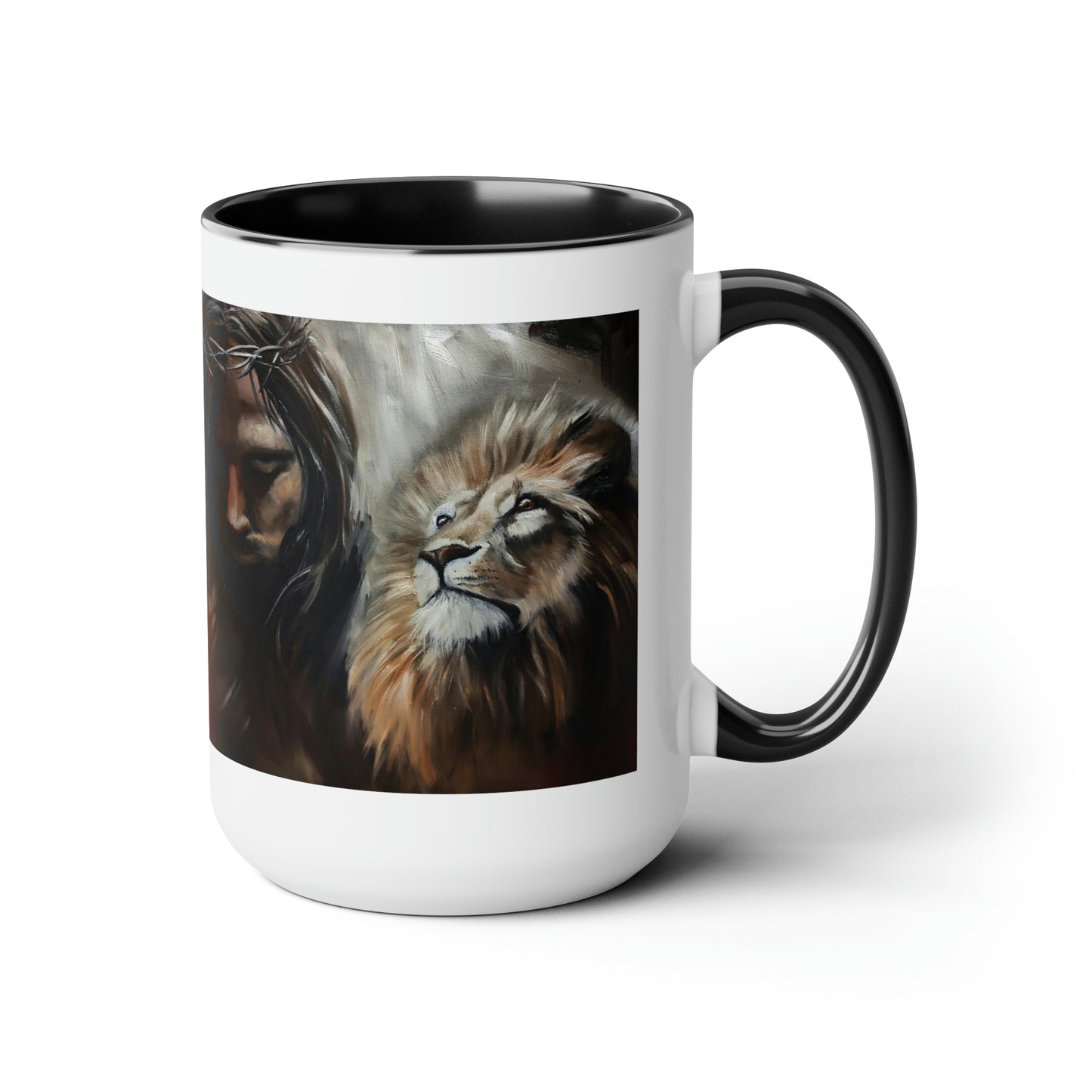 Manifest Love Two-Tone Coffee Mugs, 15oz