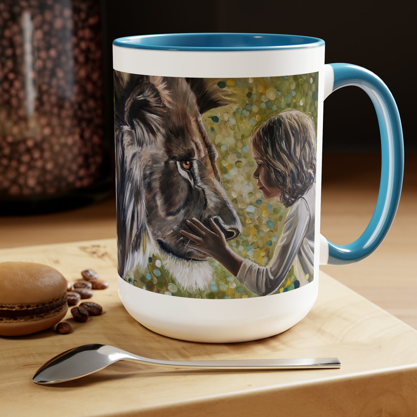 To Look into Your Eyes Two-Tone Coffee Mugs, 15oz