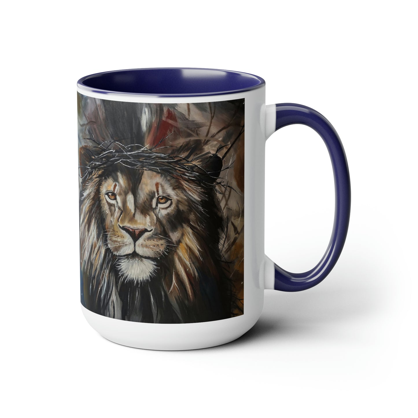 Mediator Two-Tone Coffee Mugs, 15oz