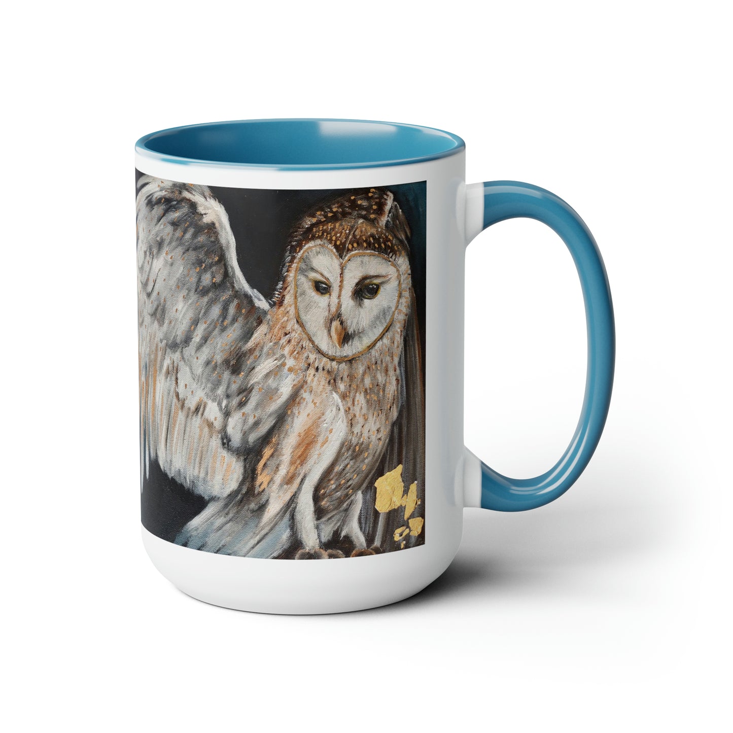 Wisdom the Protector Two-Tone Coffee Mugs, 15oz