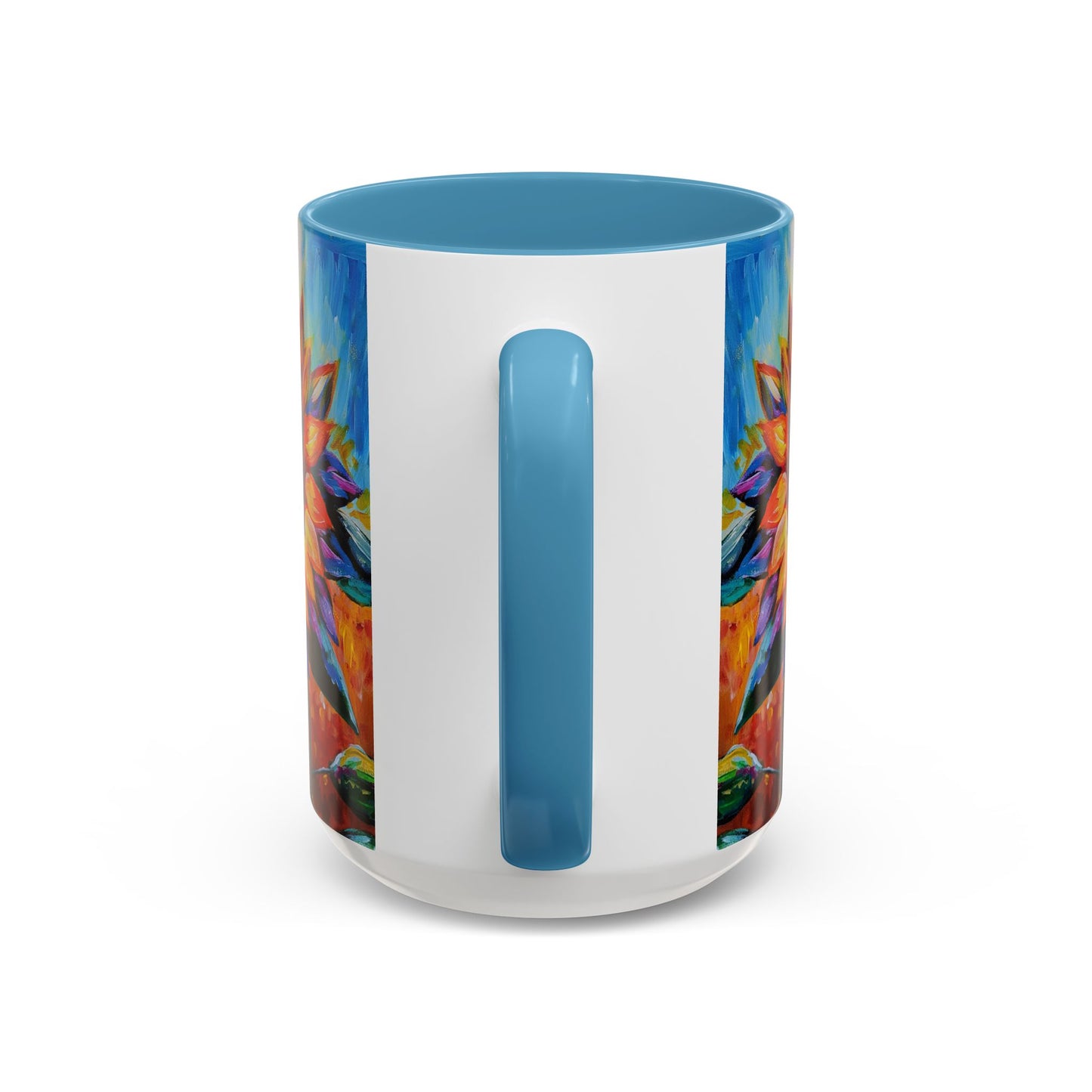 As a Sunflower Art Coffee Mug — Colorful Accent Ceramic Mug (11/15 oz)