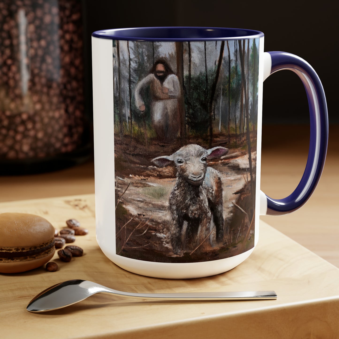 Coming After Me Two-Tone Coffee Mugs, 15oz