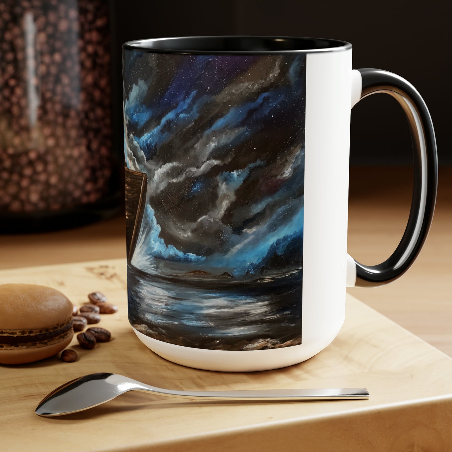 A Brave New World Two-Tone Coffee Mugs, 15oz
