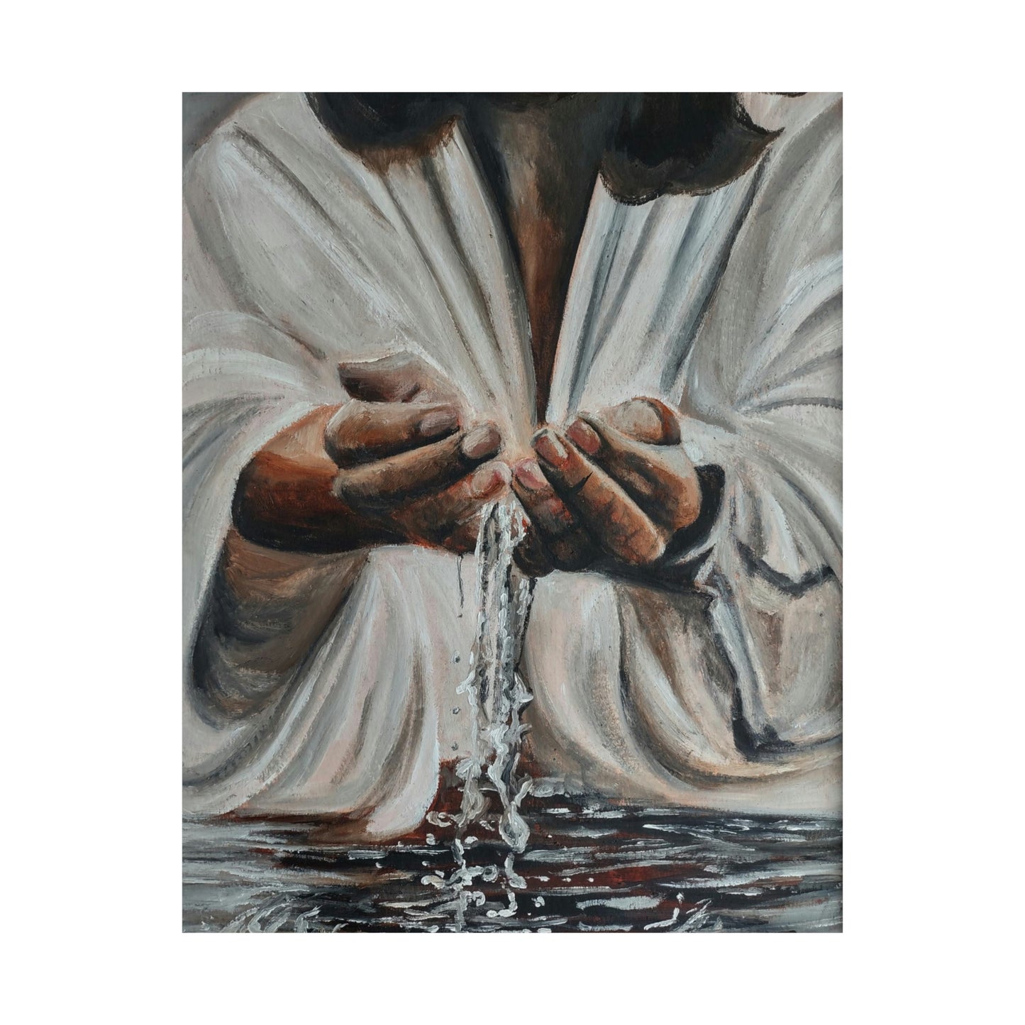 In His Hands Matte Vertical Posters