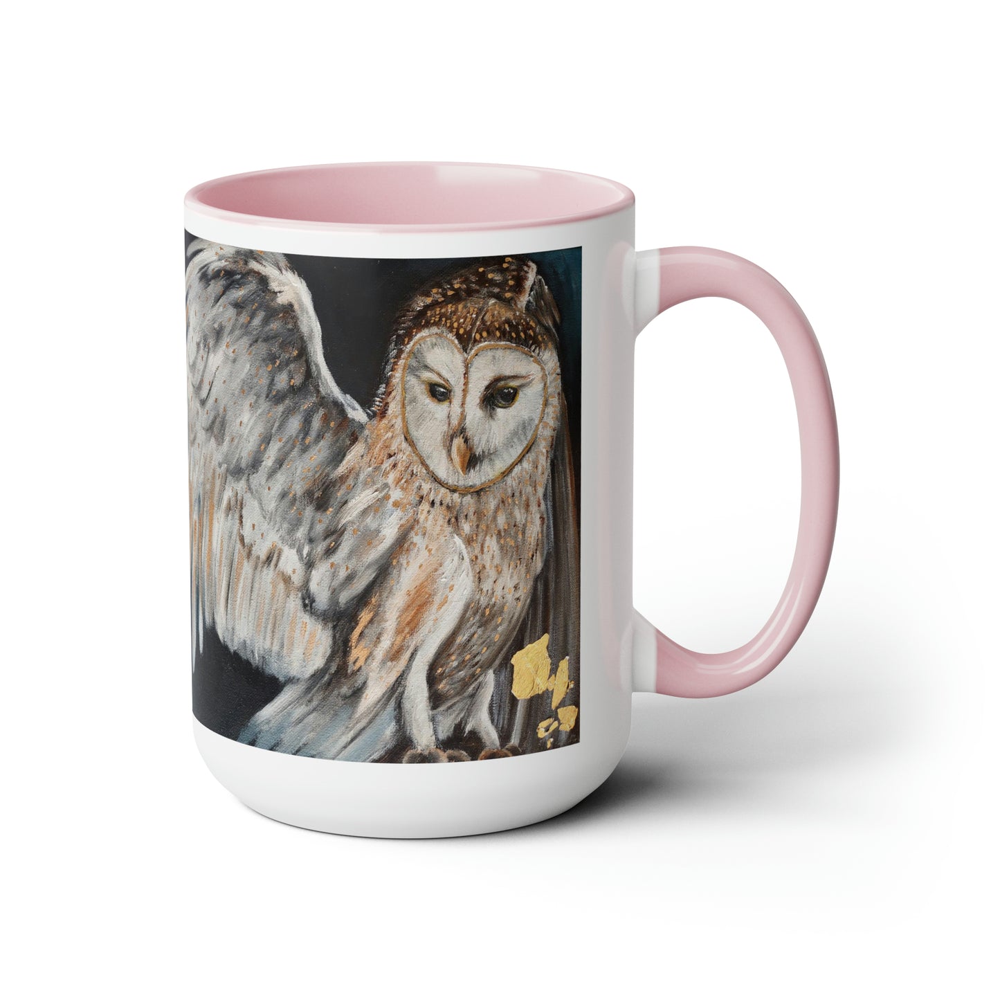 Wisdom the Protector Two-Tone Coffee Mugs, 15oz