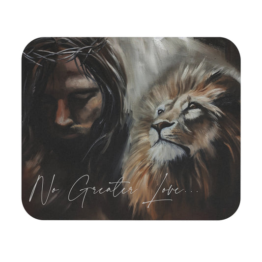 No Greater Love Mouse Pad - Inspirational Christian Desk Accessory