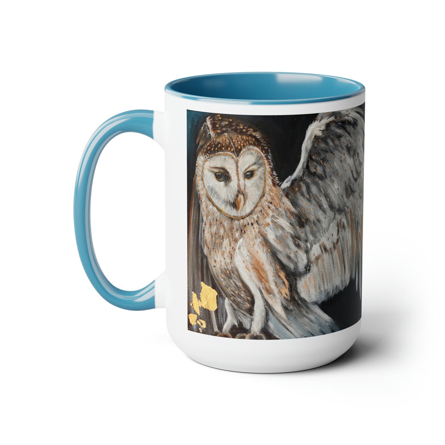 Wisdom the Protector Two-Tone Coffee Mugs, 15oz