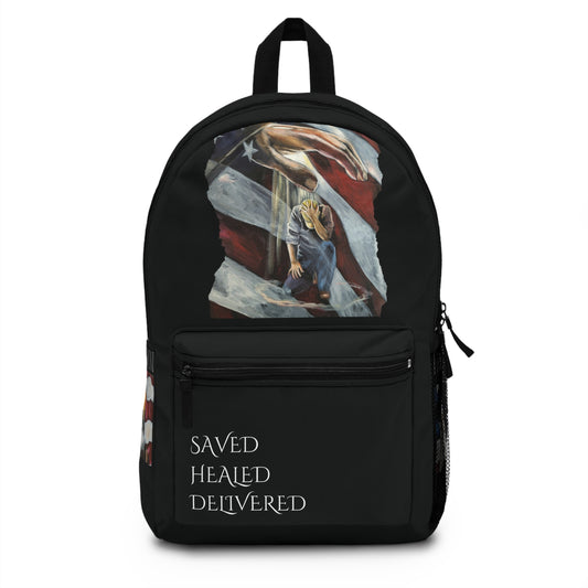 Freedom Covering Deliverance Backpack - Saved, Healed, Delivered