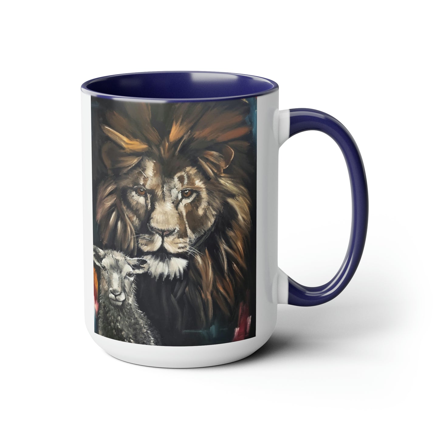 Peaceful Pastures Two-Tone Coffee Mugs, 15oz