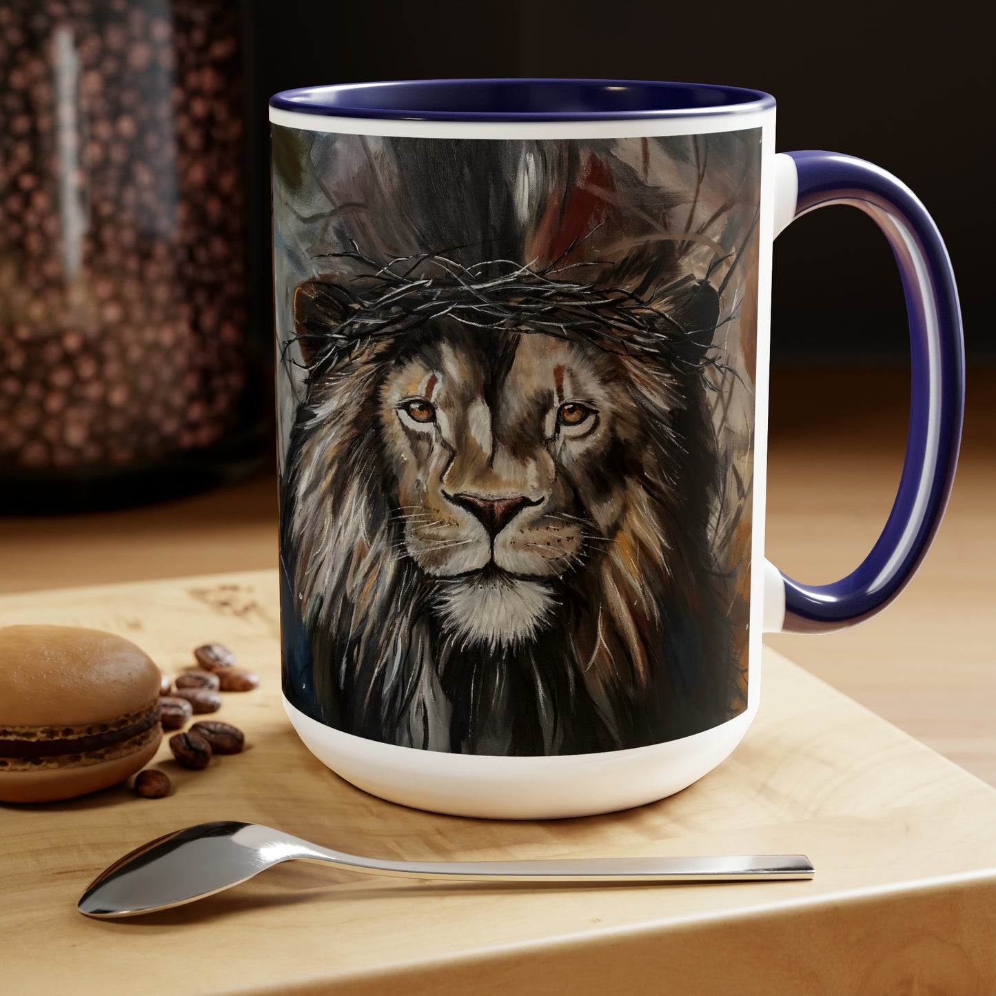 Mediator Two-Tone Coffee Mugs, 15oz