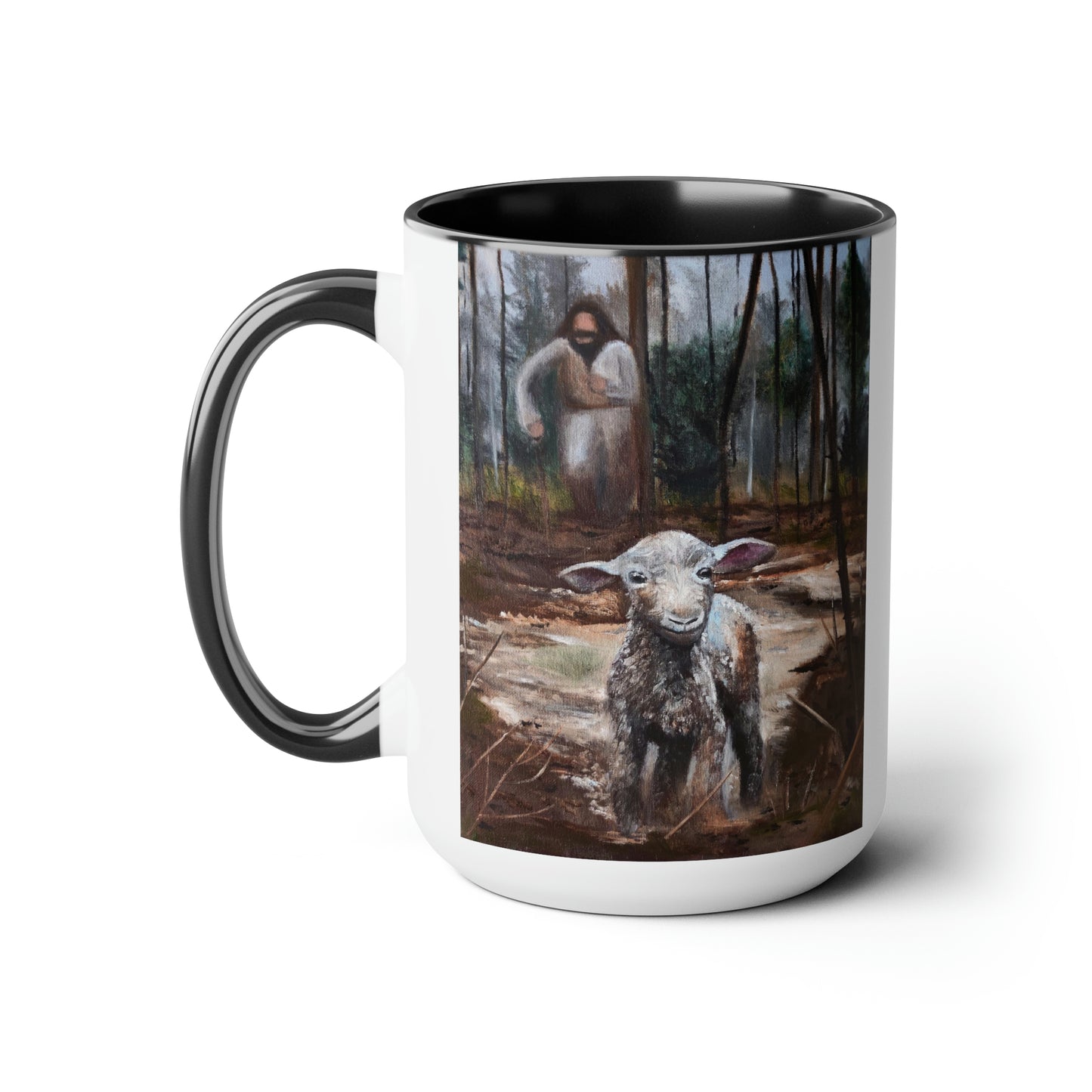 Coming After Me Two-Tone Coffee Mugs, 15oz