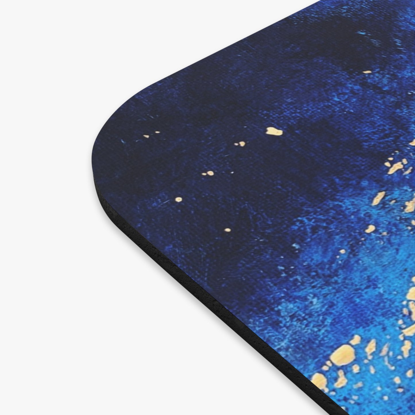 War Cry Shofar Mouse Pad - Vibrant Blue Design with Gold Accents