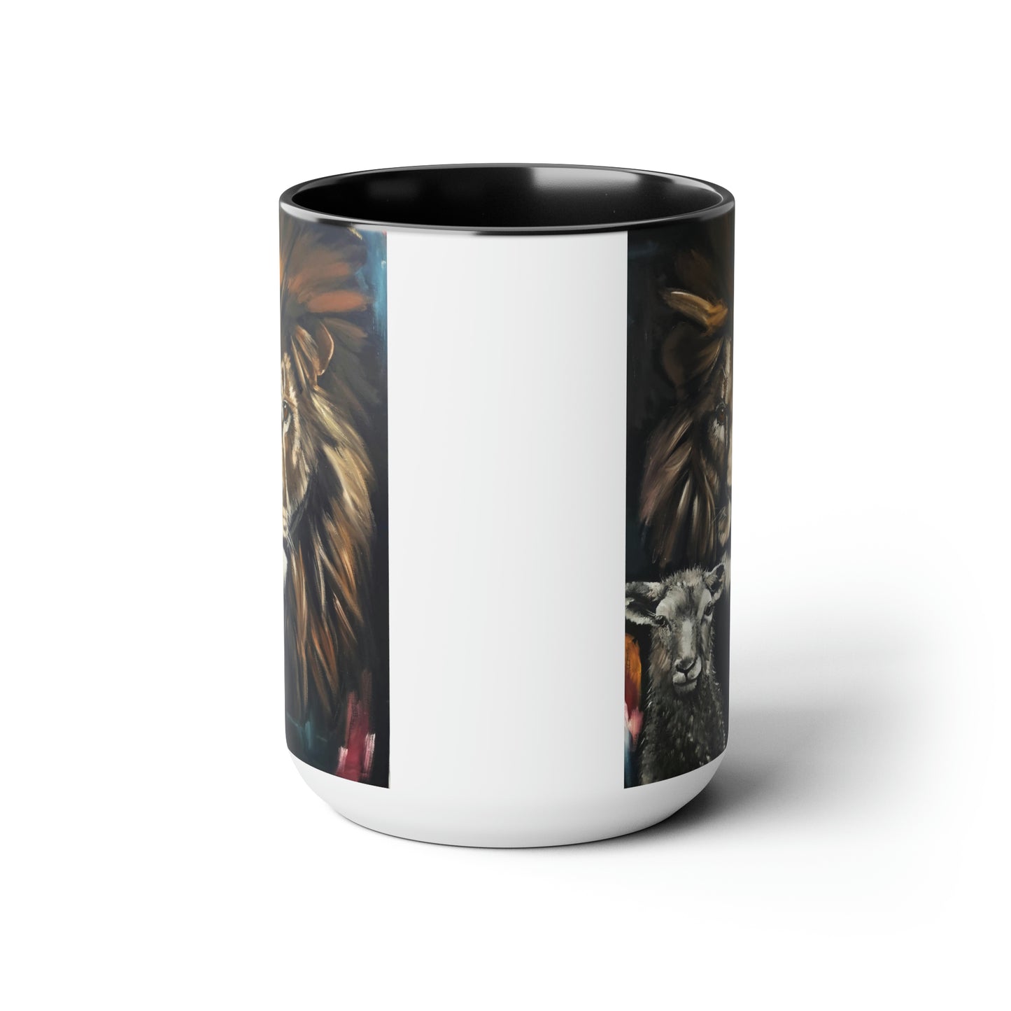 Peaceful Pastures Two-Tone Coffee Mugs, 15oz