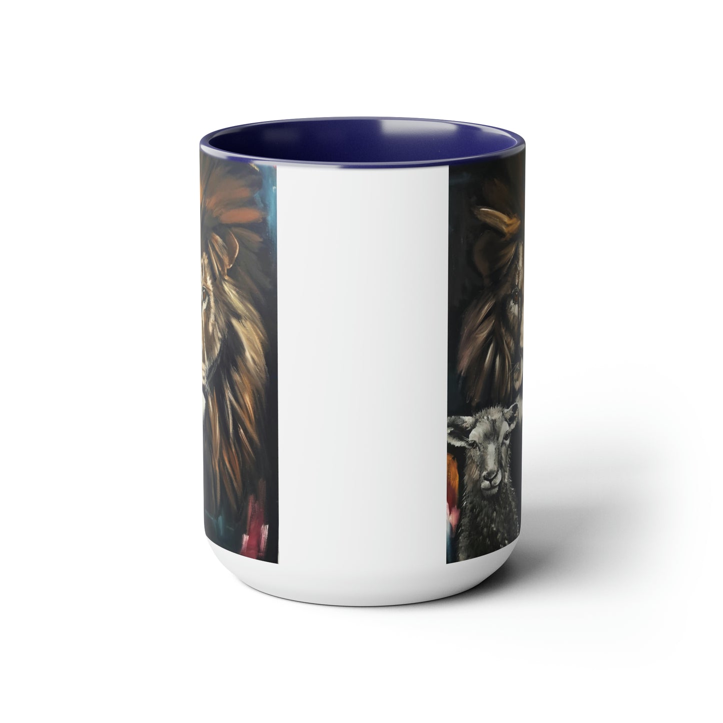 Peaceful Pastures Two-Tone Coffee Mugs, 15oz