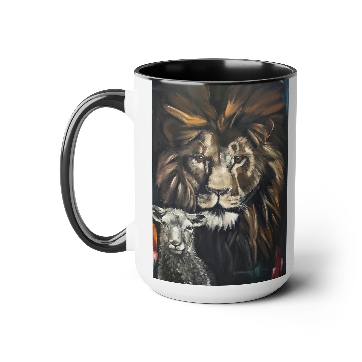 Peaceful Pastures Two-Tone Coffee Mugs, 15oz