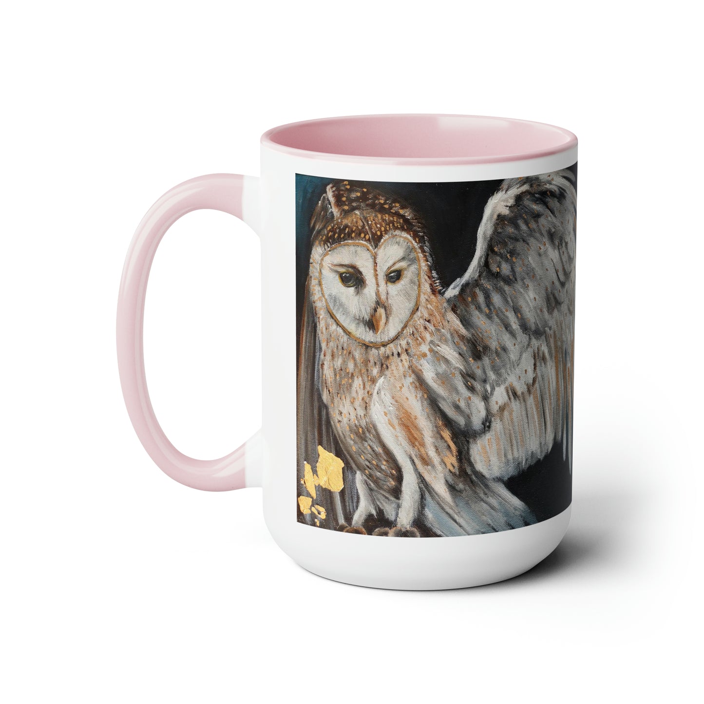 Wisdom the Protector Two-Tone Coffee Mugs, 15oz