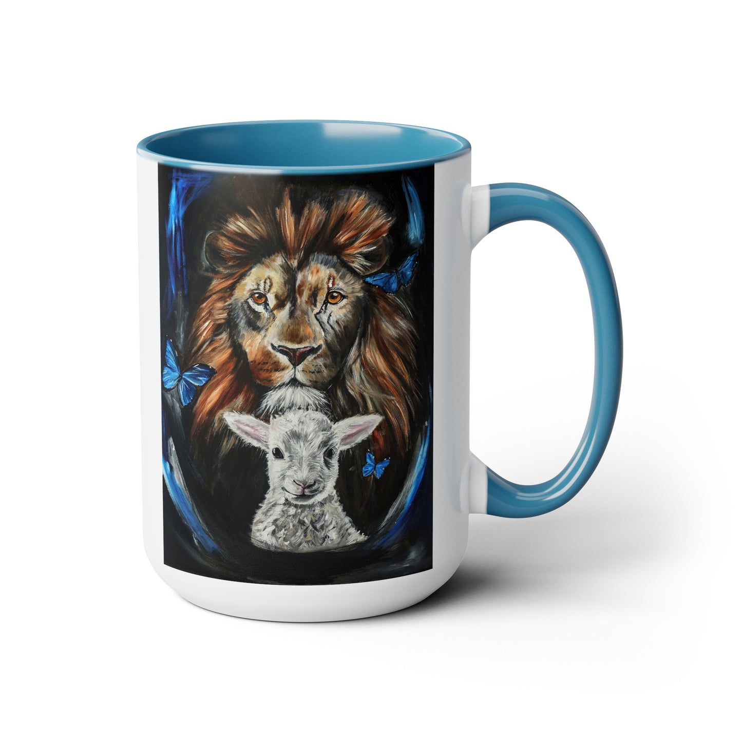 A New Thing Two-Tone Coffee Mugs, 15oz