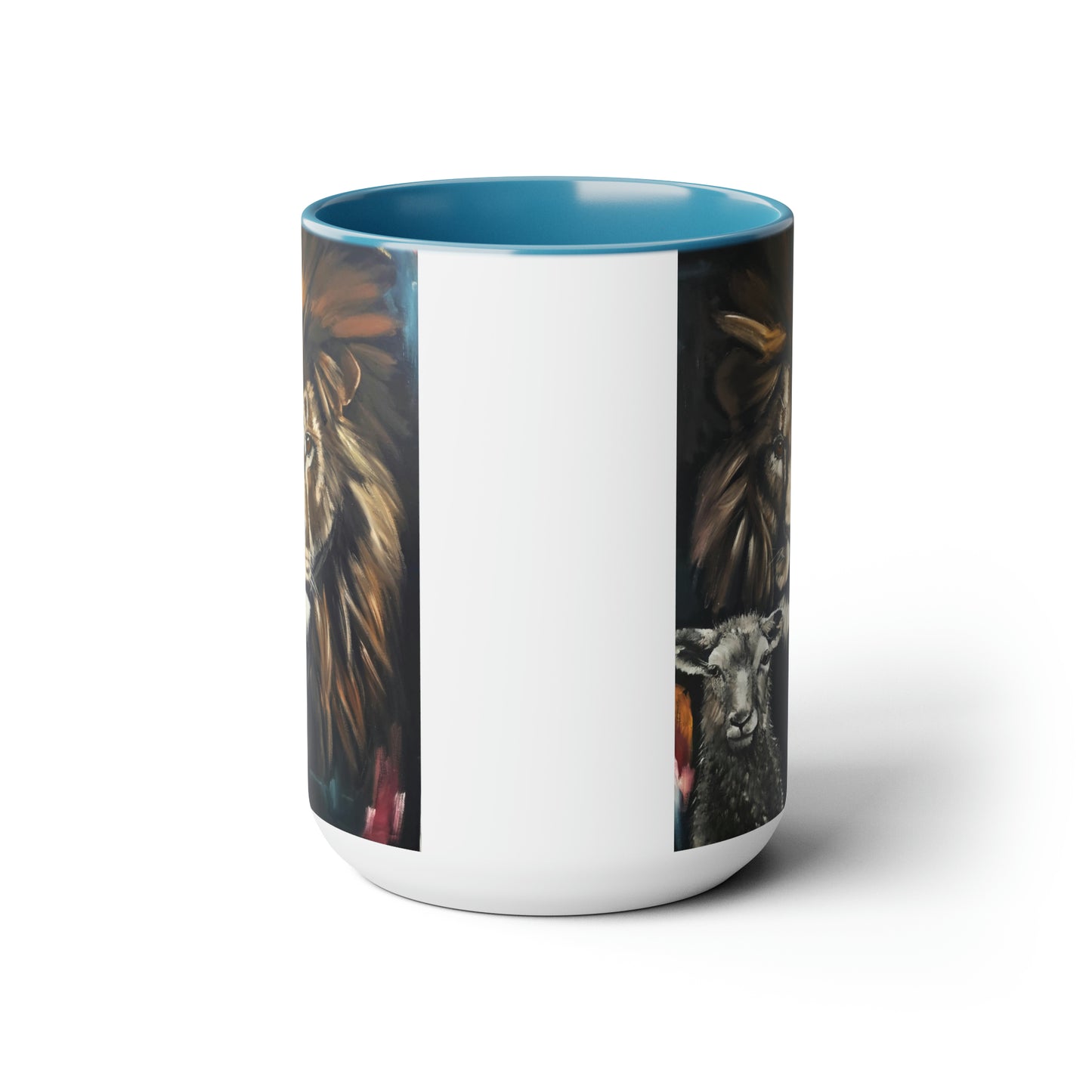 Peaceful Pastures Two-Tone Coffee Mugs, 15oz