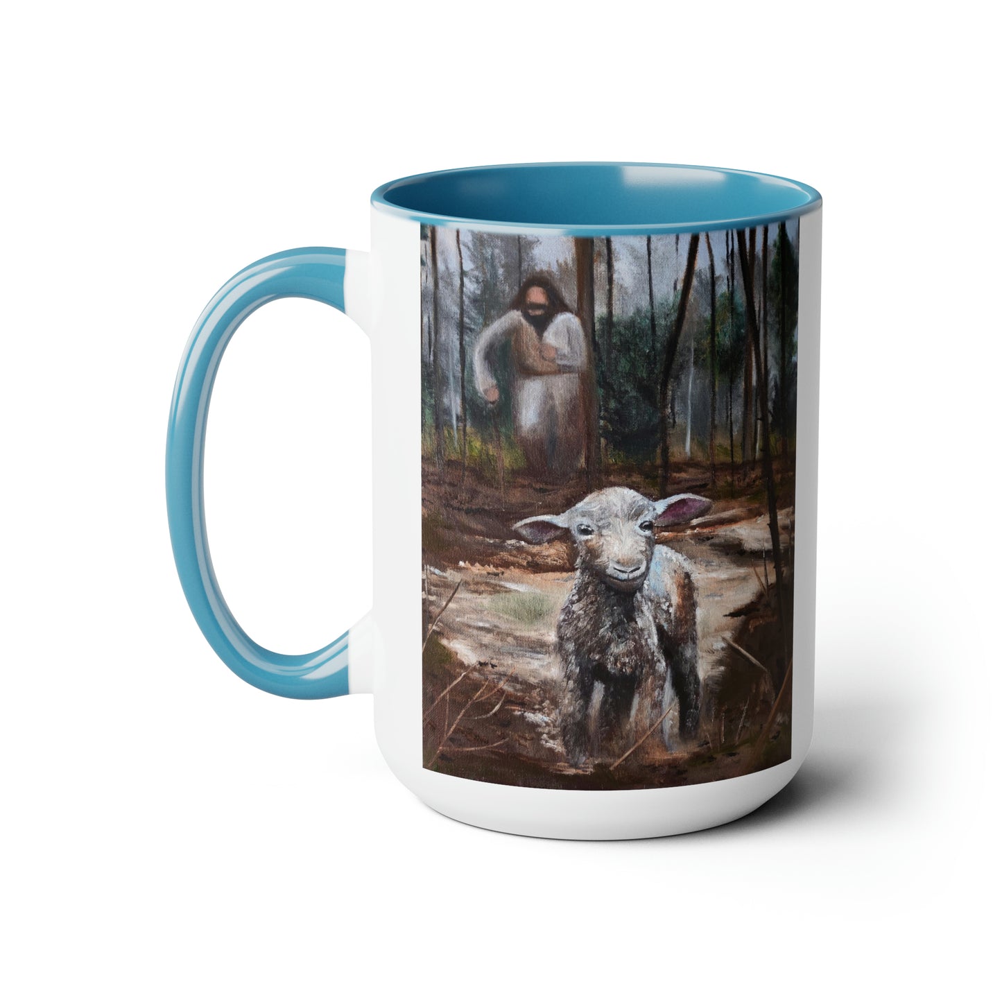 Coming After Me Two-Tone Coffee Mugs, 15oz