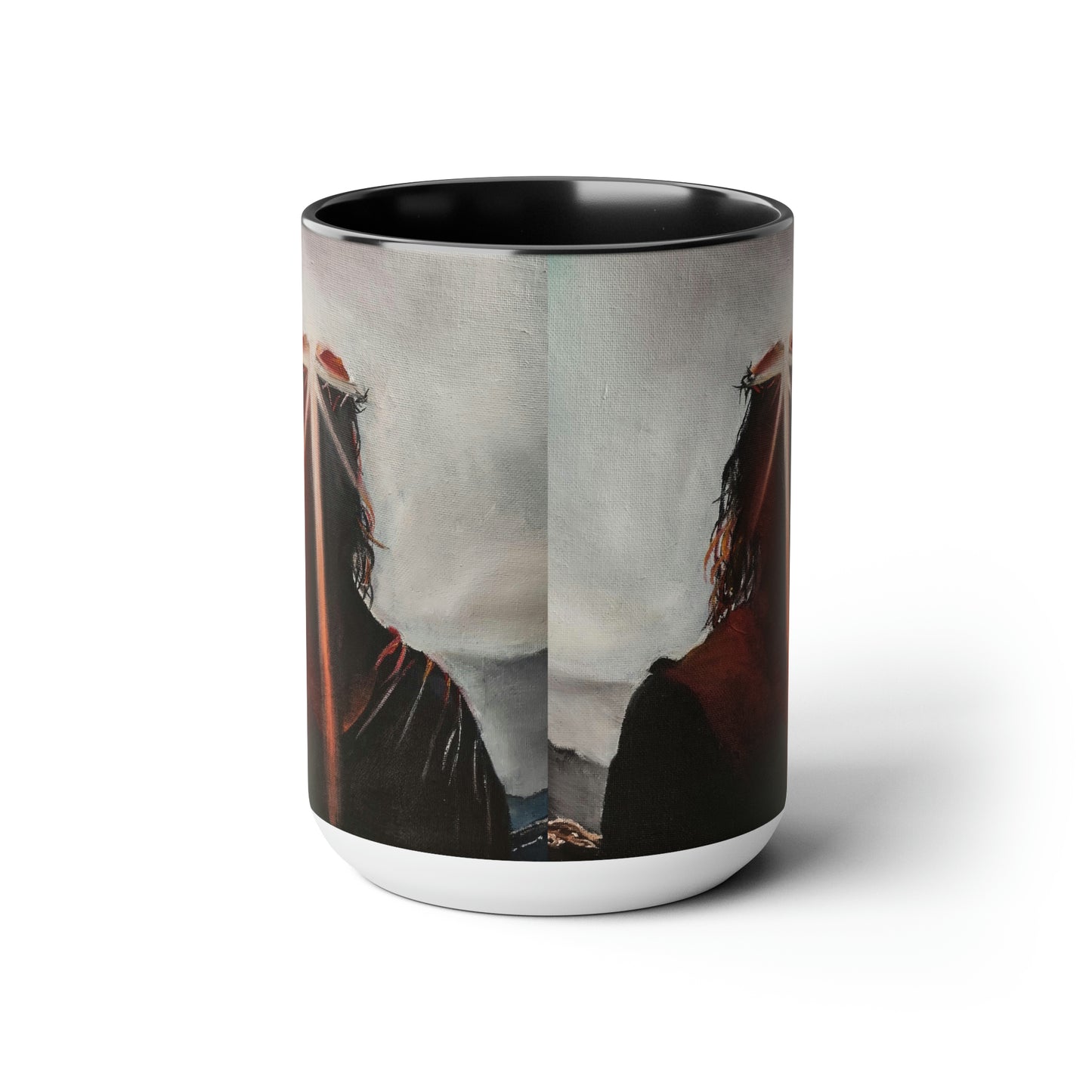 Contemplating Two-Tone Coffee Mugs, 15oz