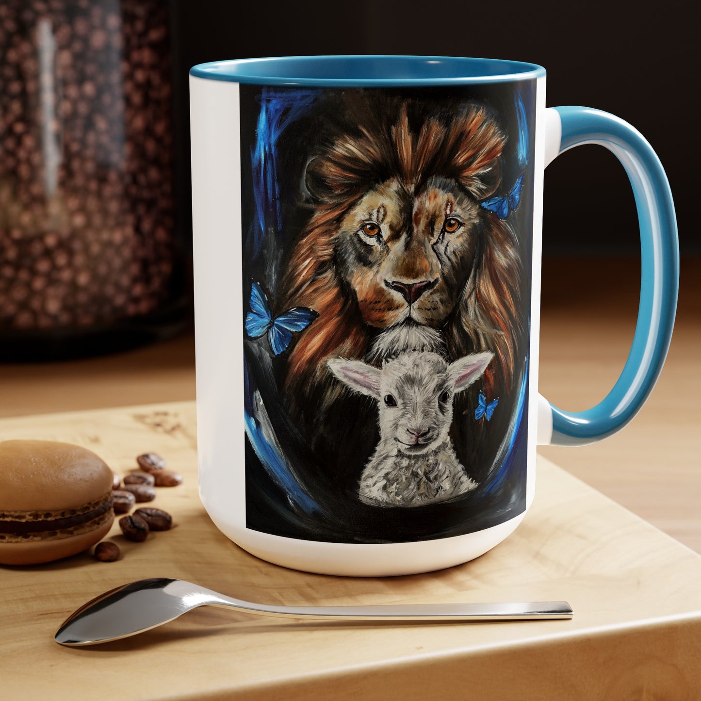 A New Thing Two-Tone Coffee Mugs, 15oz