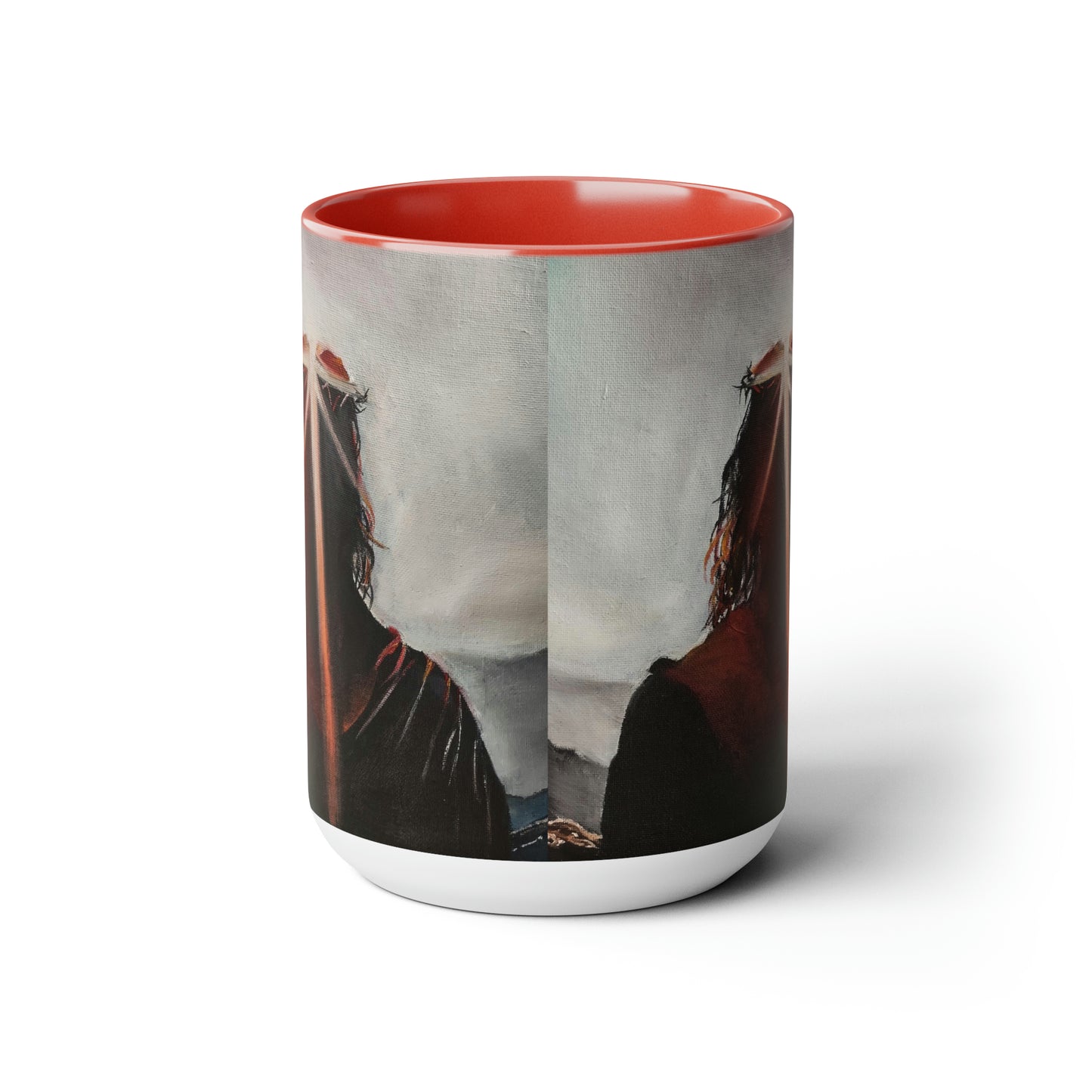 Contemplating Two-Tone Coffee Mugs, 15oz