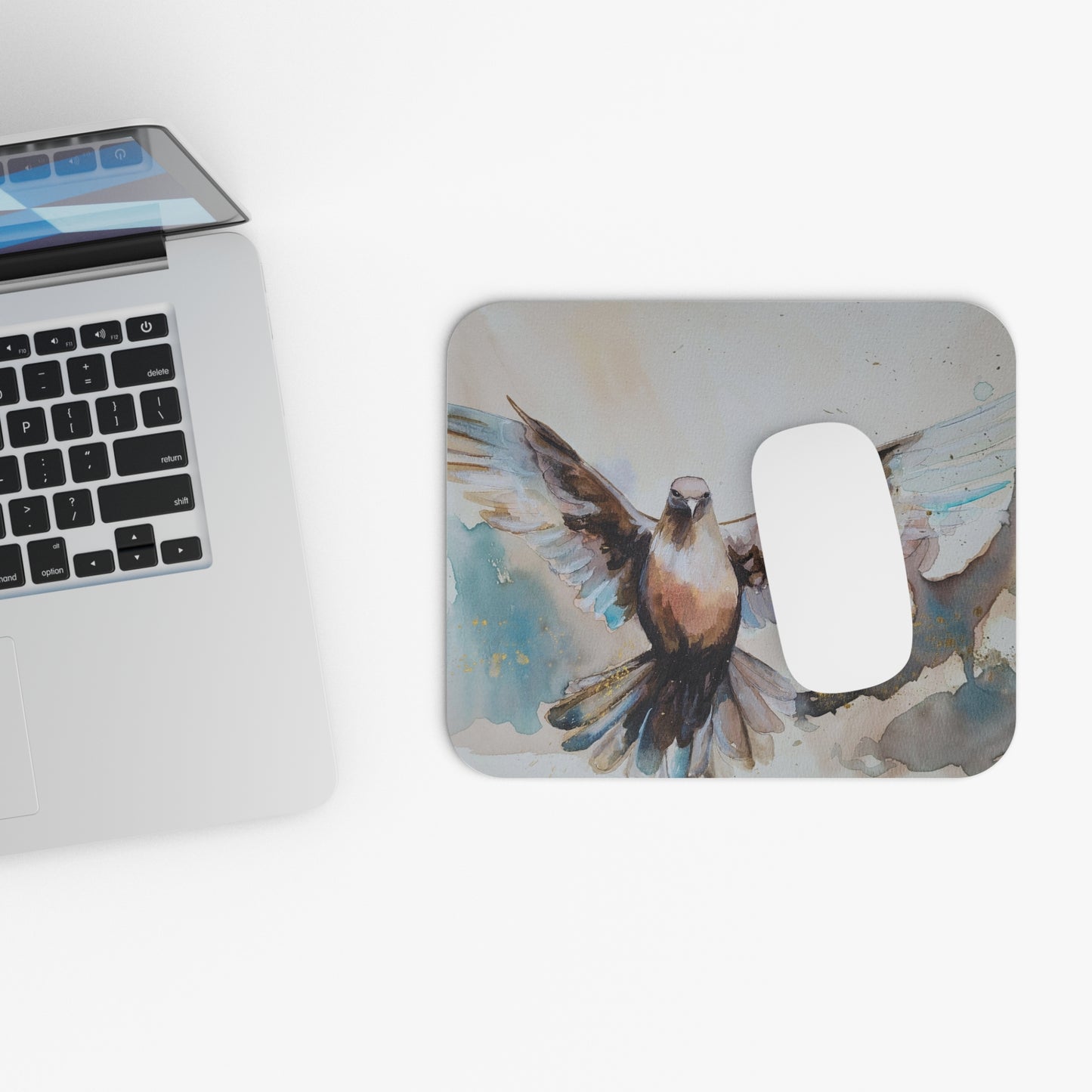 Ever-Present Help Mouse Pad - Elegant Watercolor Design for Home Office