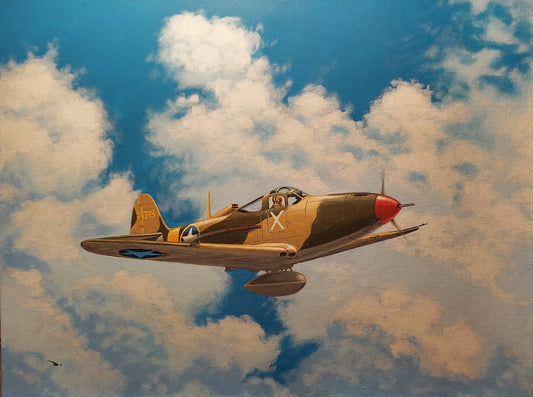 Cobra in the sky 12x16” acrylic on canvas panel By: Robert Daniels of Silverwings Studios Original