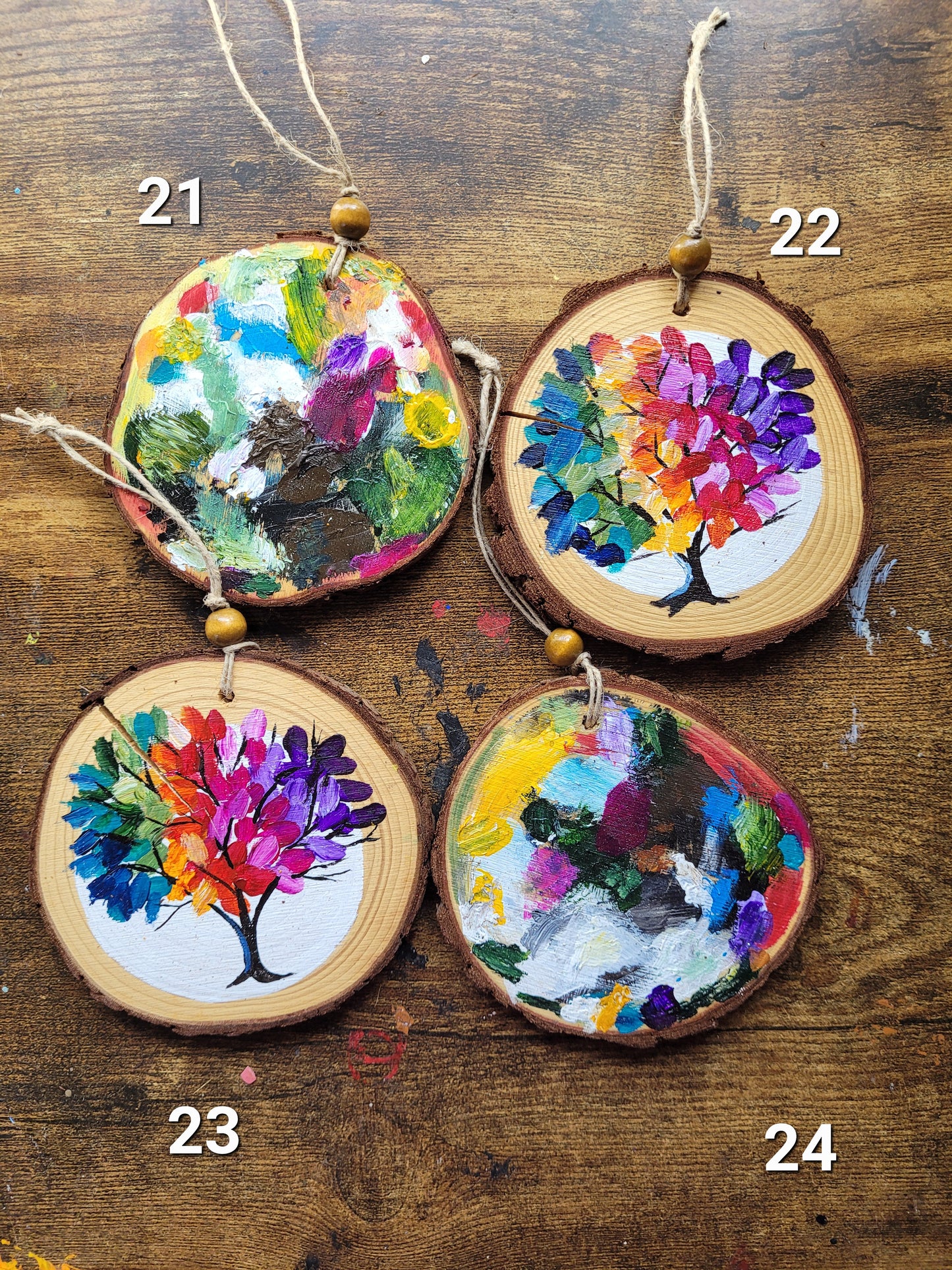 Wood Slice Ornament October 2025 Ornaments