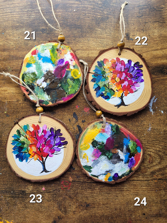 Wood Slice Ornament October 2025 Ornaments