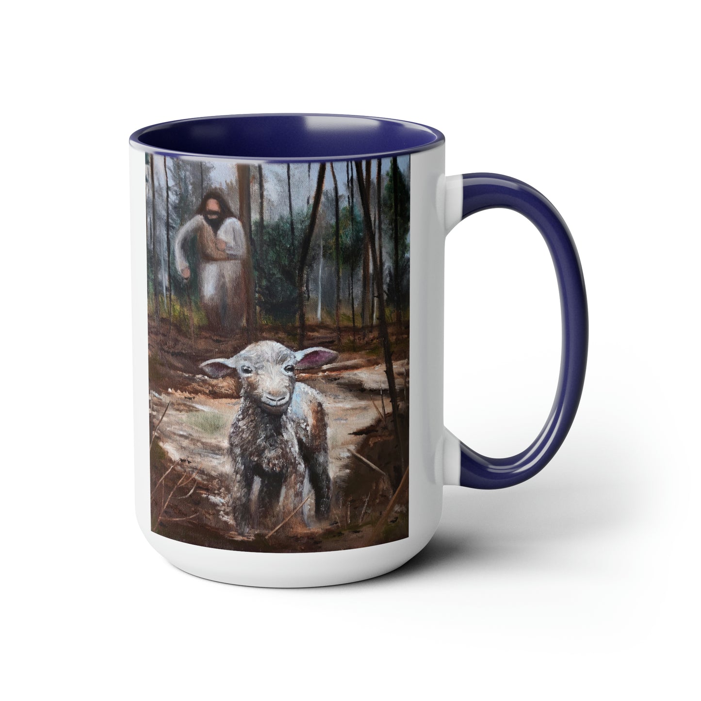 Coming After Me Two-Tone Coffee Mugs, 15oz