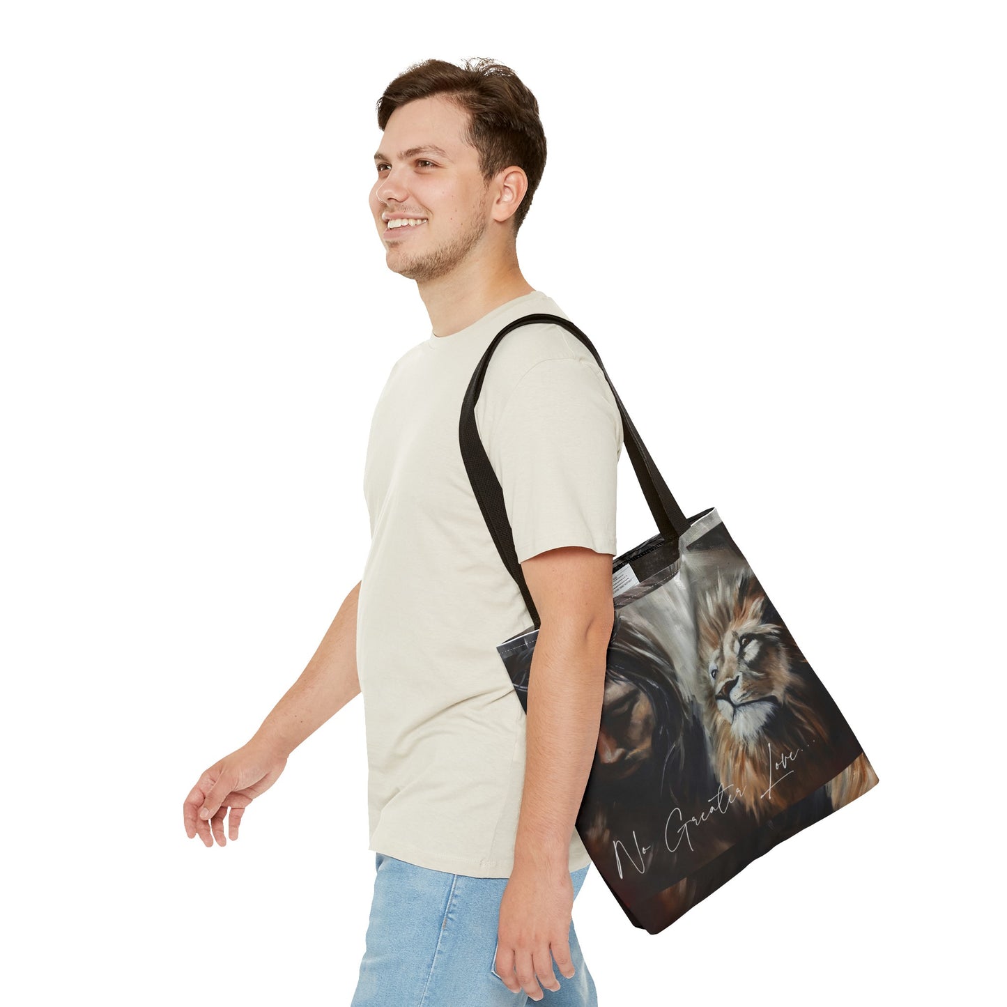 No Greater Love Tote Bag (AOP)