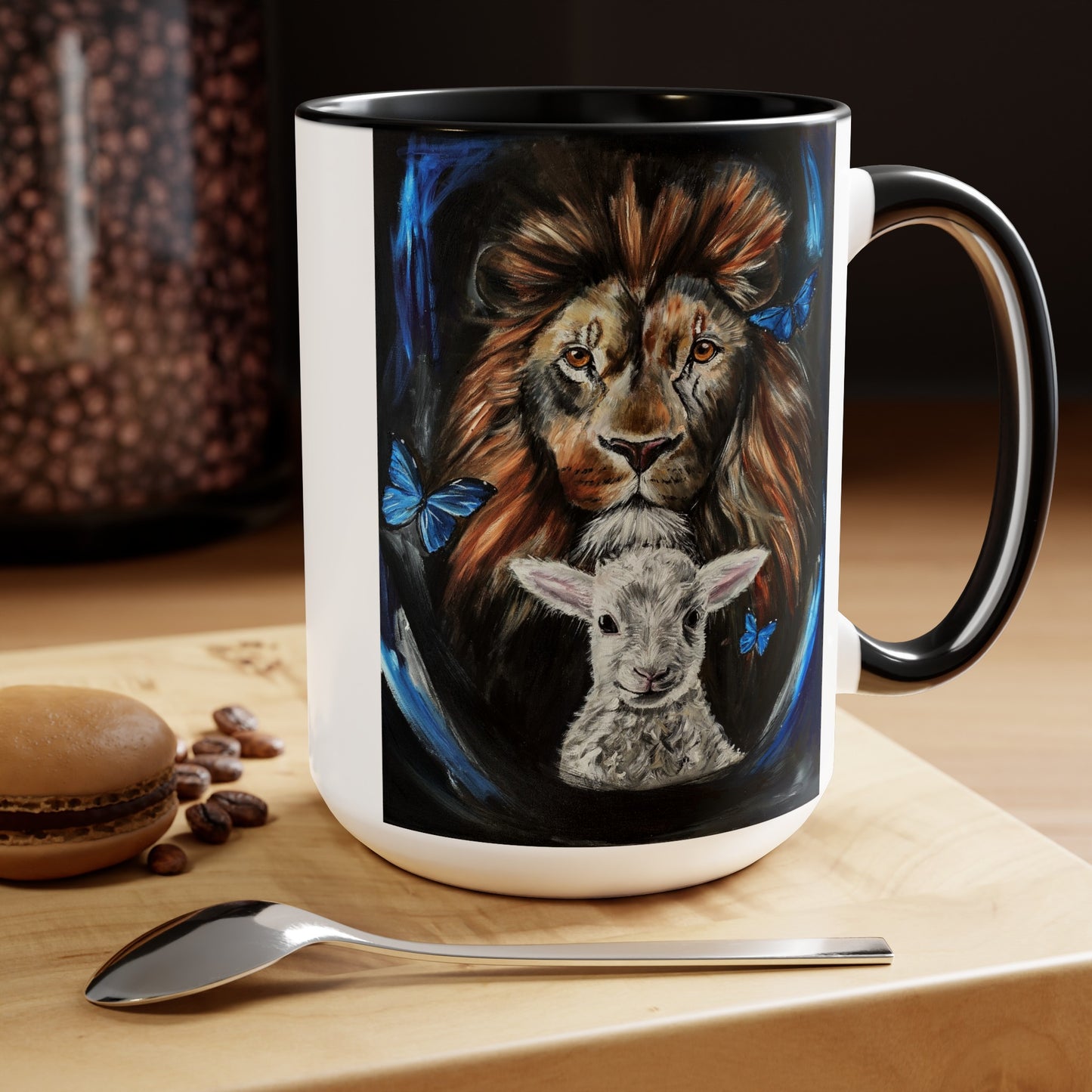 A New Thing Two-Tone Coffee Mugs, 15oz