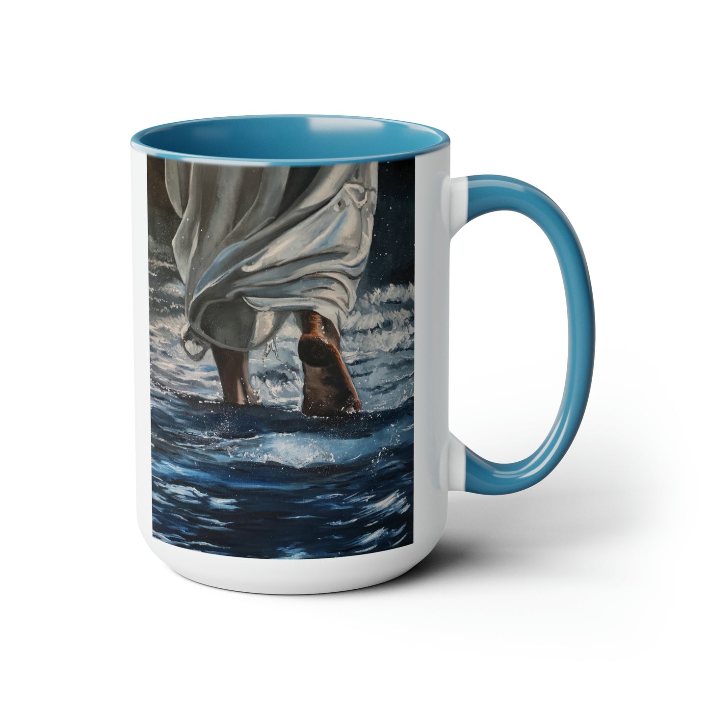 Walking On Two-Tone Coffee Mugs, 15oz