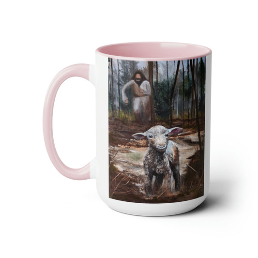 Coming After Me Two-Tone Coffee Mugs, 15oz