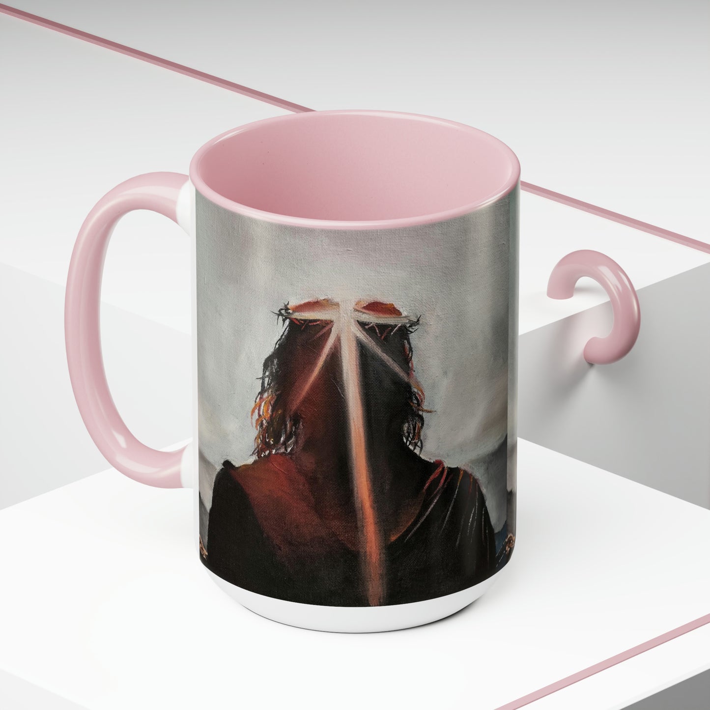 Contemplating Two-Tone Coffee Mugs, 15oz