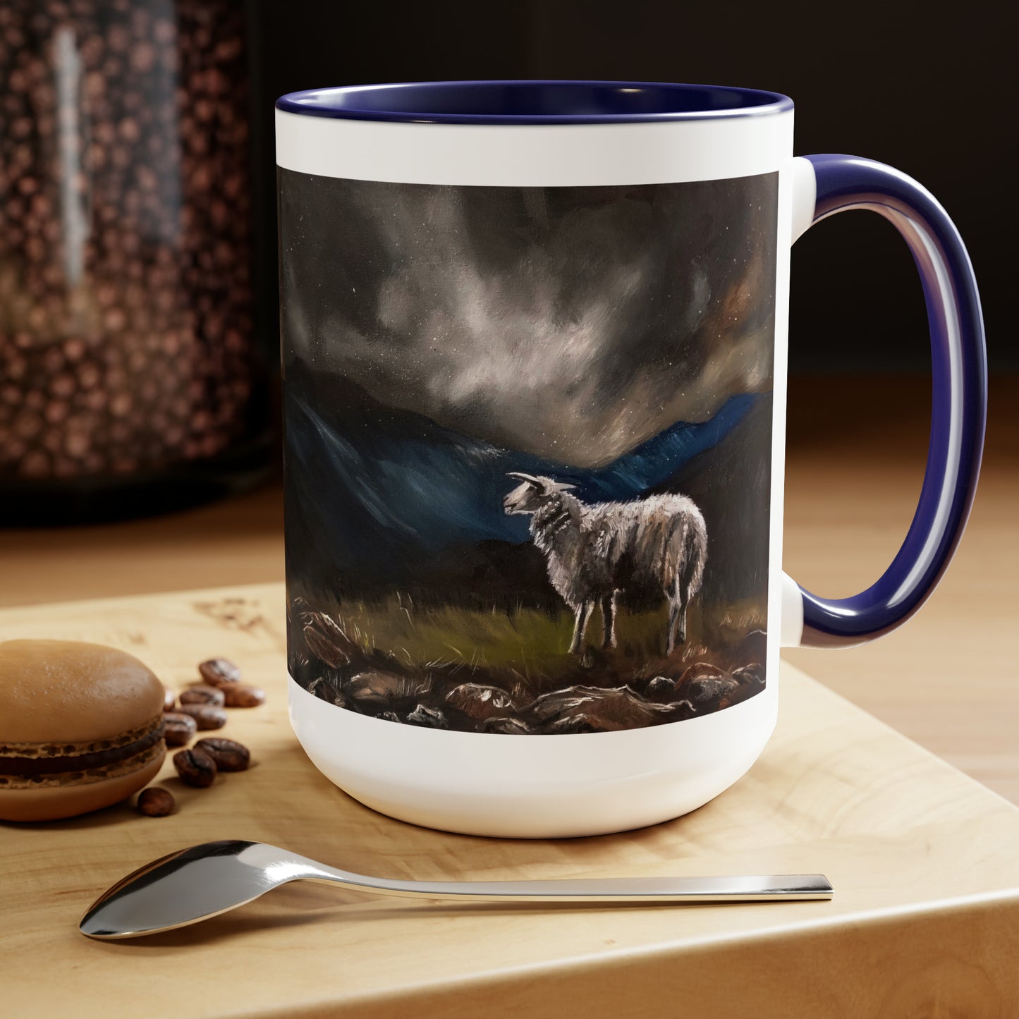 The Lord is my Shepherd Two-Tone Coffee Mugs, 15oz