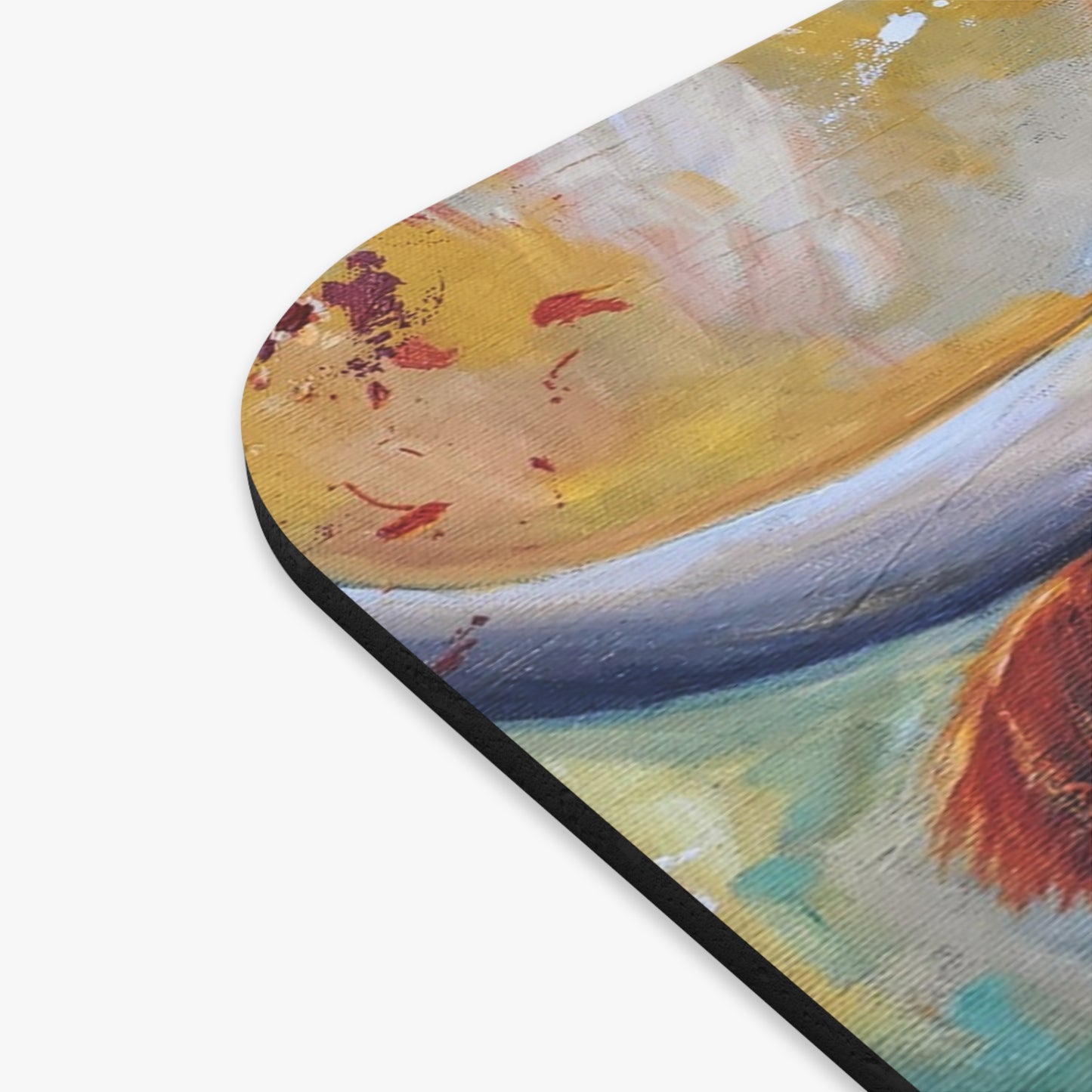 The Cattle on a Thousand Hills Mouse Pad Highland Cow Mouse Pad - Colorful Artistic Office Décor