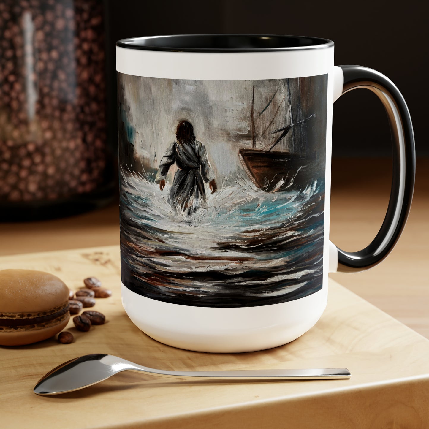 Waymaker Two-Tone Coffee Mugs, 15oz